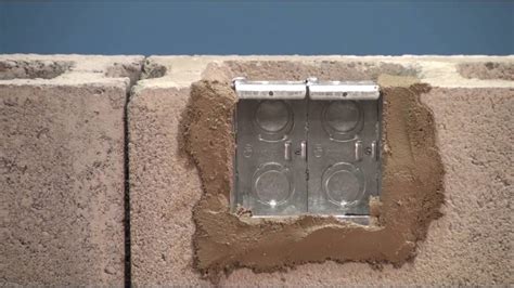 mount electrical box to cinder block|electrical junction boxes for concrete.